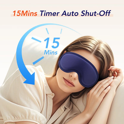 Masque Oculaire Chauffant USB 3D – Massage Vibrant & Anti-Fatigue