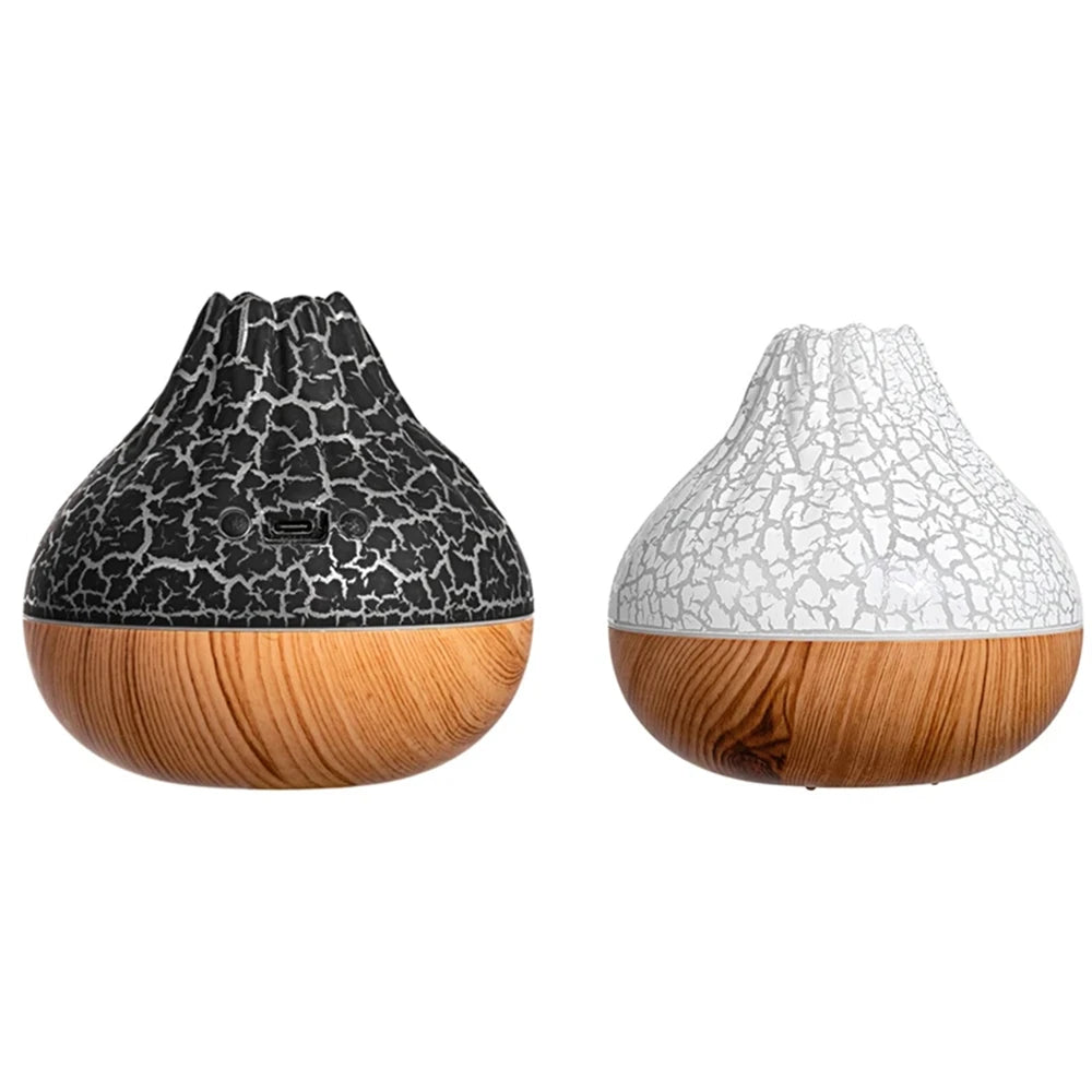 Humidificateur Volcanique 300ml – Diffuseur Aromàthérapie & Veilleuse 7 Couleurs