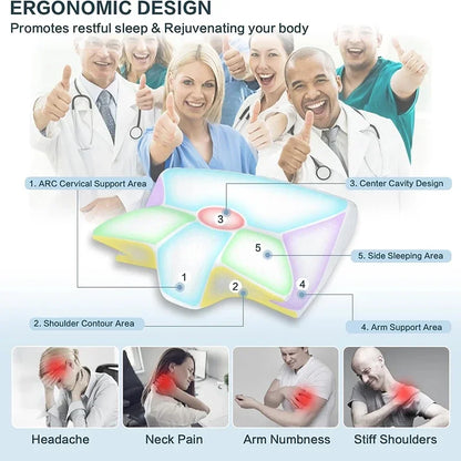 Oreiller Cervical 2-en-1 – Voyage & Maison, Soutien Orthopédique