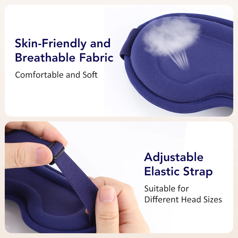 Masque Oculaire Chauffant USB 3D – Massage Vibrant & Anti-Fatigue