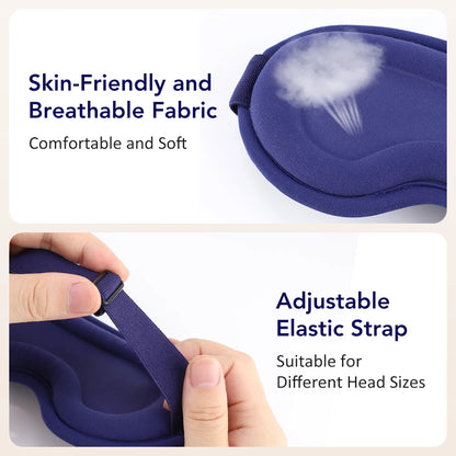 Masque Oculaire Chauffant USB 3D – Massage Vibrant & Anti-Fatigue