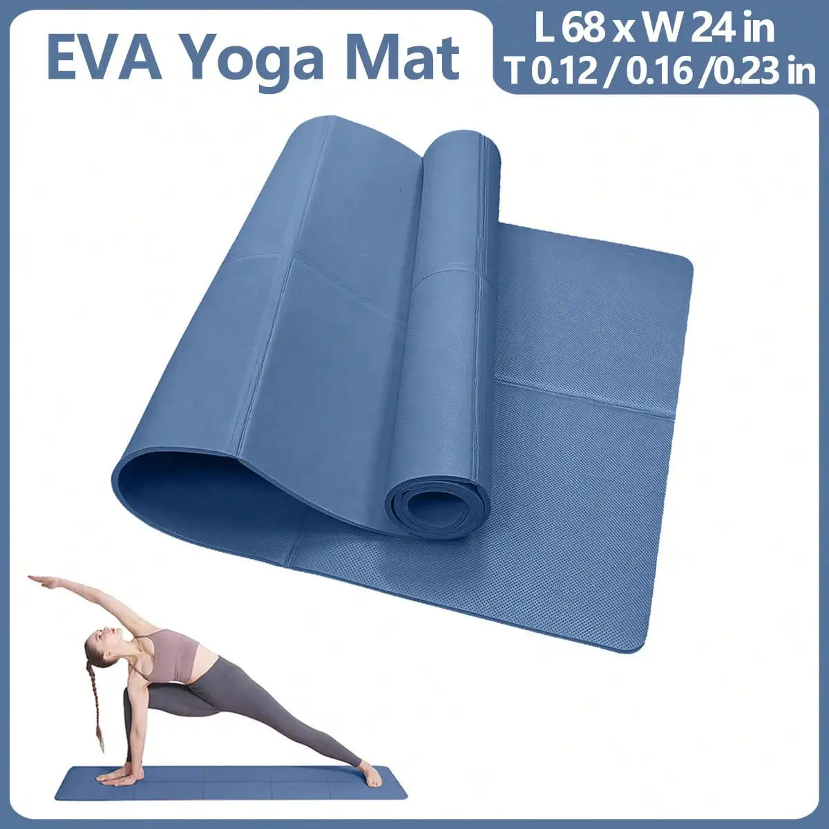 Tapis de Yoga Pilates tapis de Fitness 3/4/6mm d'épaisseur coussin de Yoga antidérapant voyage Fitness tapis d'exercice pour les femmes gymnastique à domicile entraînement au sol