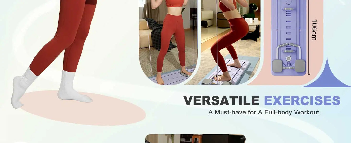 PilatesBoard™ Pro – Planche de Pilates avec Résistance