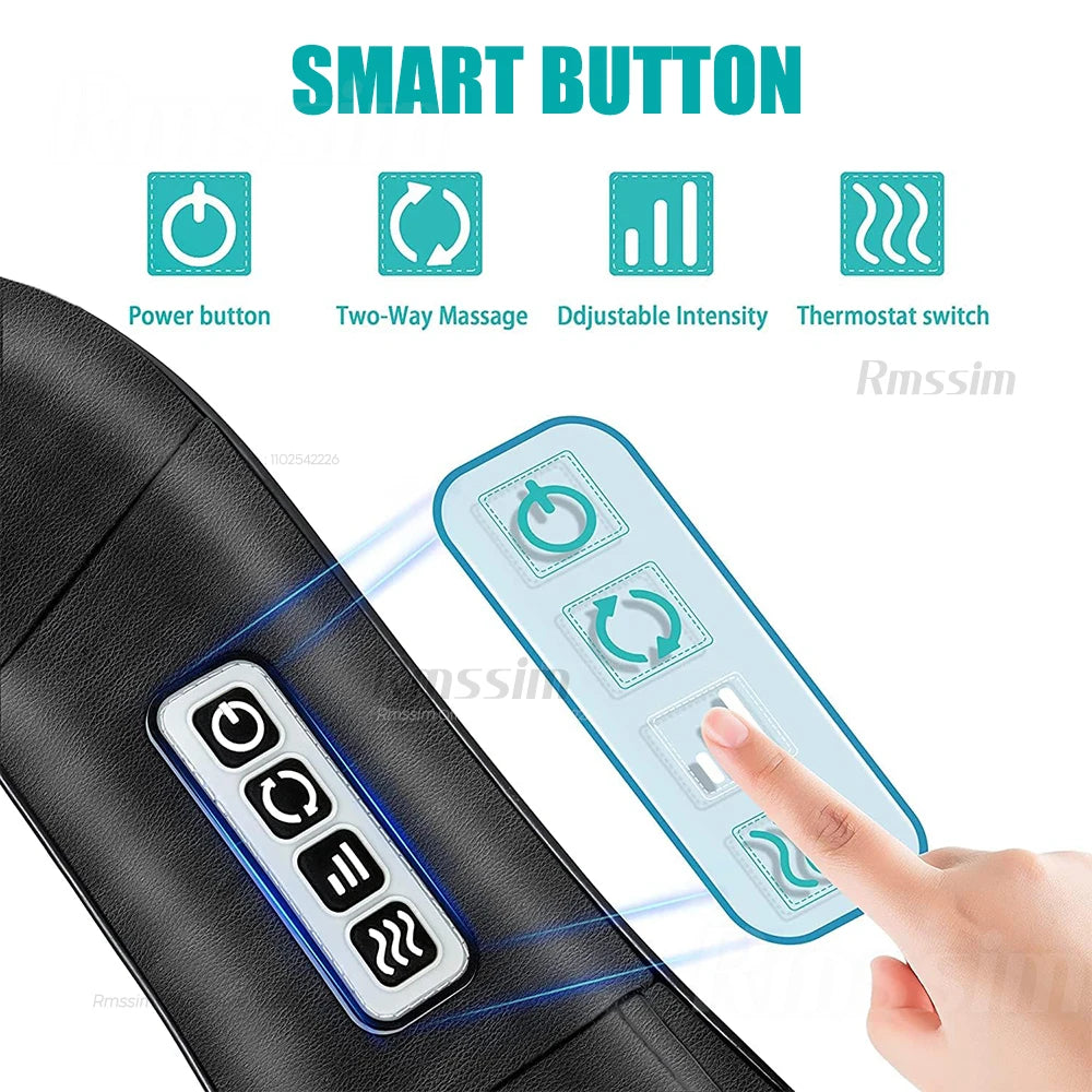 ShiatsuFlex™ – Masseur Shiatsu Chauffant Cou et Épaules