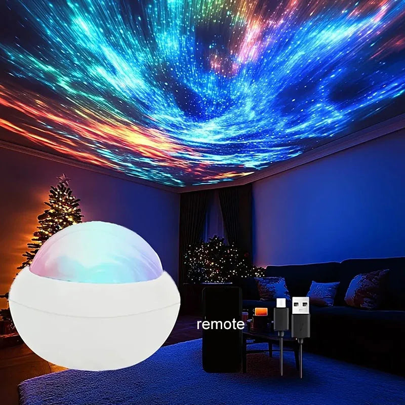 Projecteur Aurora RGB – Lumière Atmosphère 360° USB