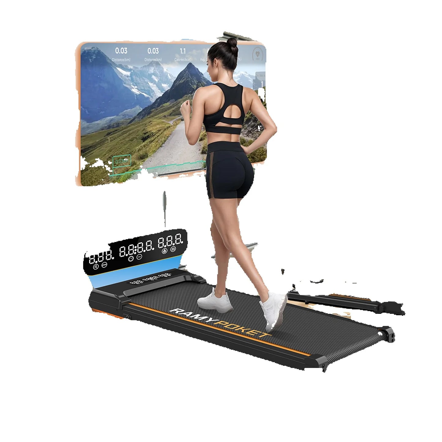 WalkForce™ Pro – Tapis de Marche Pliable Inclinable