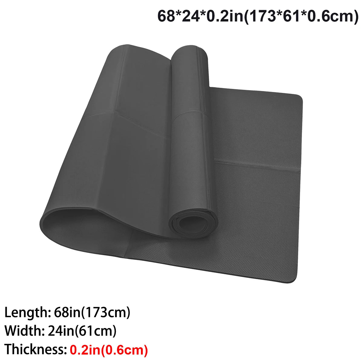 Tapis de Yoga pliable noir, écologique, EVA, pour voyage, Fitness, exercice, épaisseur 3/4/6mm, pour les entraînements de Yoga, Pilates