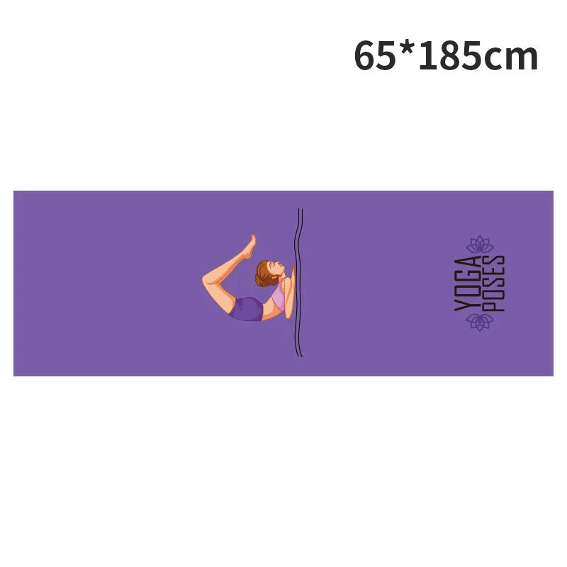 Serviettes de magasin de yoga Serviette de yoga portable antidérapante Ambiante Portable Impression numérique Serviette de yoga Lingettes Serviette de refroidissement de piscine