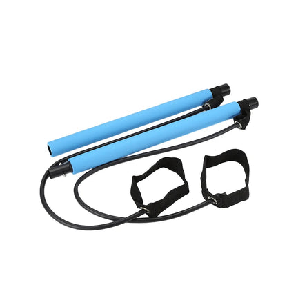 Combinaison de barre de Pilates multifonctionnelle, barre de Fitness, Yoga, Expansion de la poitrine, corde de Tension, entraîneur arrière, corde élastique, ceinture d'étirement