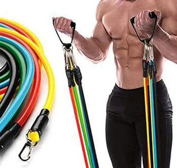 Ensemble de 11 sangles d'entraînement musculaire, sangle de Tension multifonctionnelle, harnais d'entraînement de Tension de Fitness, corde élastique