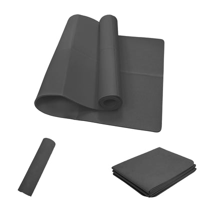 Tapis de Yoga pliable noir, écologique, EVA, pour voyage, Fitness, exercice, épaisseur 3/4/6mm, pour les entraînements de Yoga, Pilates