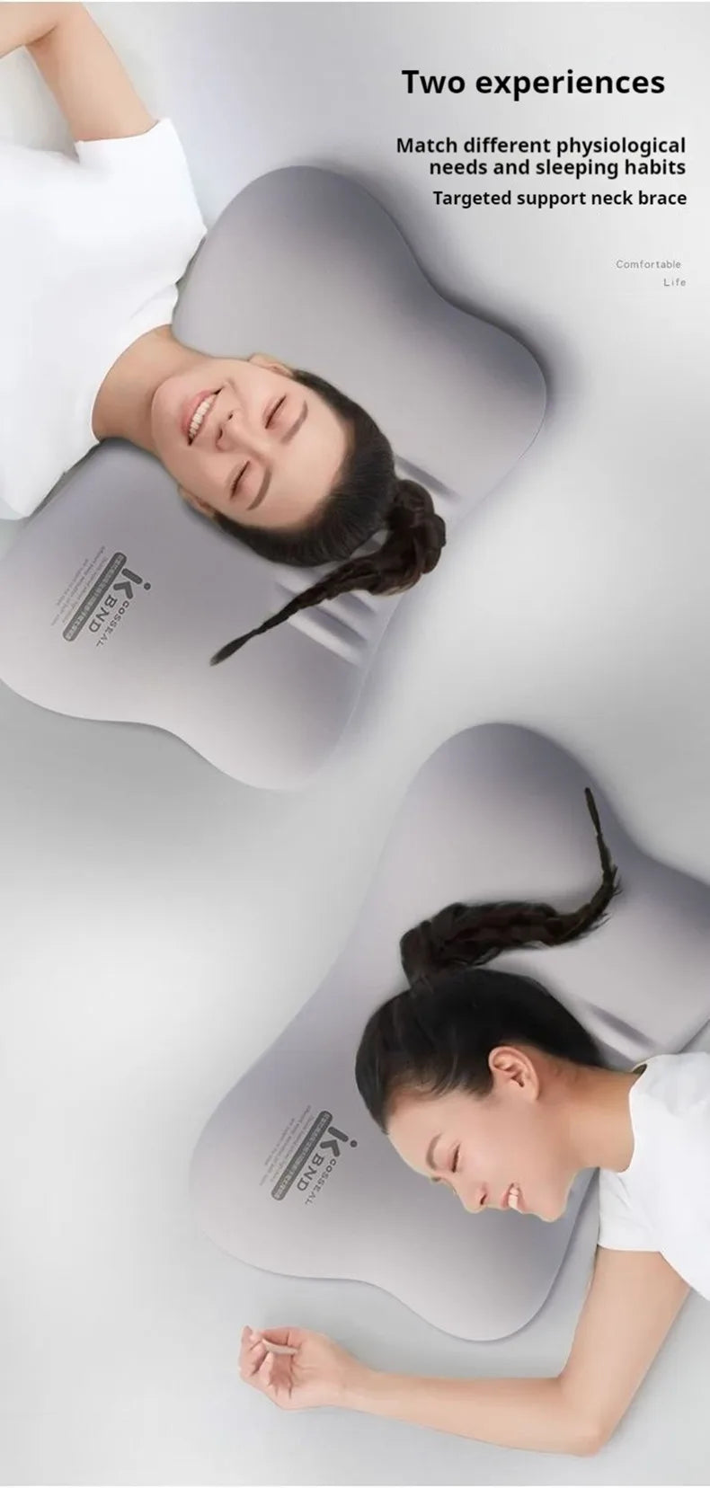 Oreiller Ergonomique Mousse Mémoire – Sommeil Profond & Zéro Pression