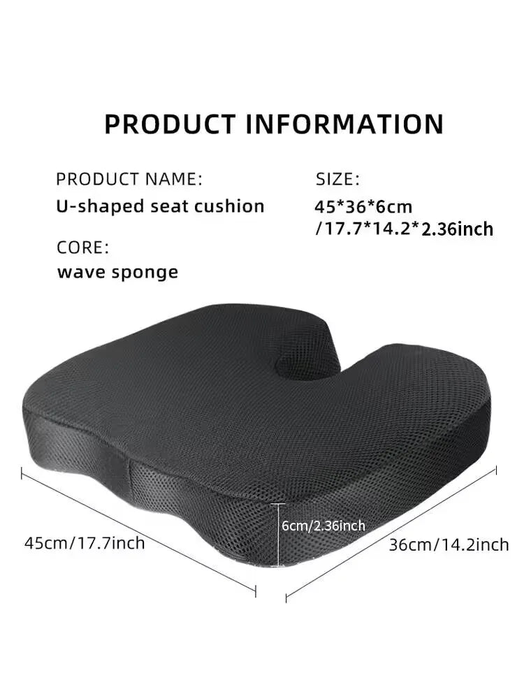 Coussin Siège Ergonomique – Soulagement Coccyx & Fessiers