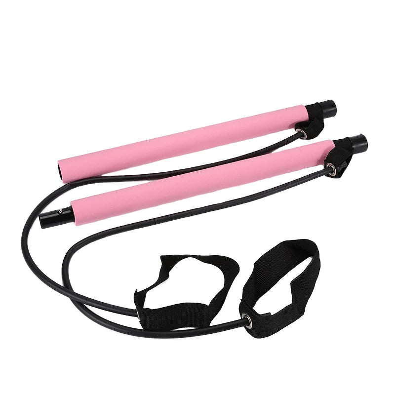Combinaison de barre de Pilates multifonctionnelle, barre de Fitness, Yoga, Expansion de la poitrine, corde de Tension, entraîneur arrière, corde élastique, ceinture d'étirement