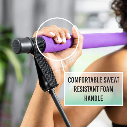 Combinaison de barre de Pilates multifonctionnelle, barre de Fitness, Yoga, Expansion de la poitrine, corde de Tension, entraîneur arrière, corde élastique, ceinture d'étirement