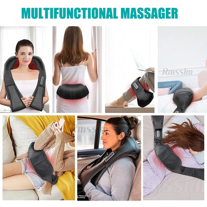 ShiatsuFlex™ – Masseur Shiatsu Chauffant Cou et Épaules