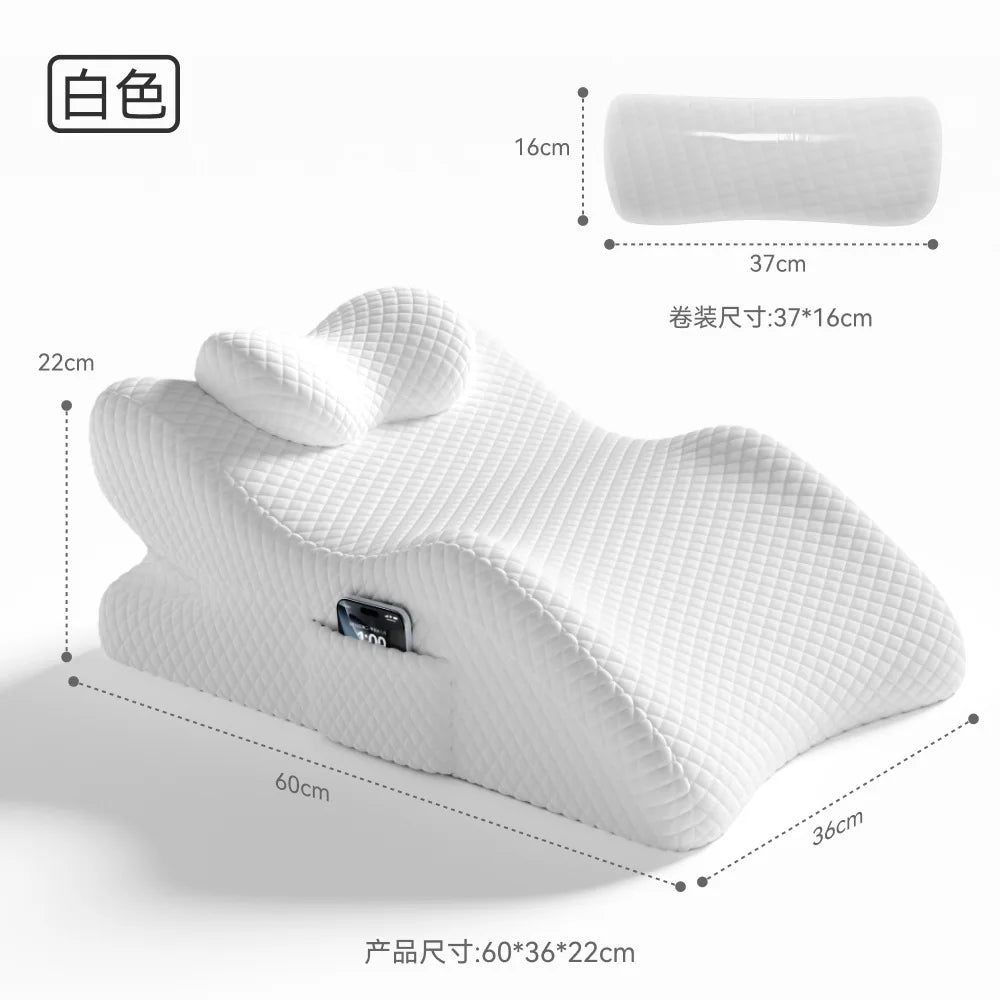 Coussin Lombaire Ergonomique – Lit, Canapé & Bureau