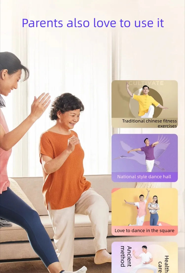 Boîte magique de fitness AI, exercice intelligent par stimulation sensorielle, projection TV, console de jeu, machine de danse, équipement de fitness à domicile