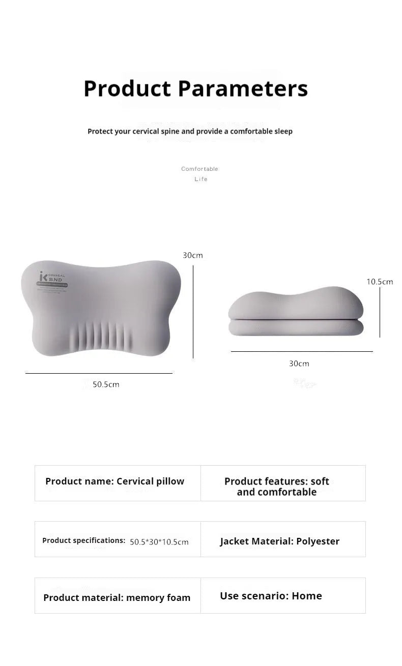 Oreiller Ergonomique Mousse Mémoire – Sommeil Profond & Zéro Pression