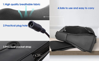 ShiatsuFlex™ – Masseur Shiatsu Chauffant Cou et Épaules