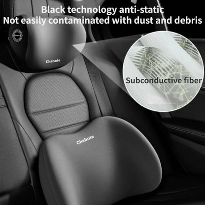 Kit Oreillers Ergonomiques Voiture – Cou & Lombaire 2-en-1