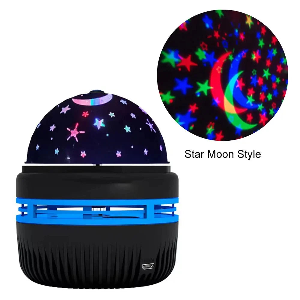 Projecteur Ciel Étoilé LED – Veilleuse Rotative Ambiance Lune