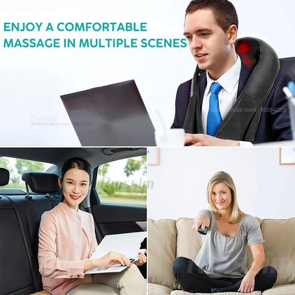 ShiatsuFlex™ – Masseur Shiatsu Chauffant Cou et Épaules