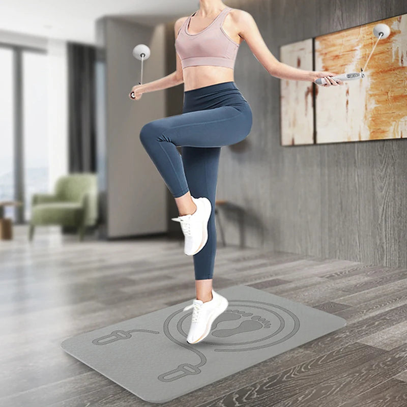 ZZ 6MM tapis de corde à sauter Anti-bruit tapis de corde à sauter tapis de sol exercice Absorption des chocs tapis de Yoga TPE tapis à sauter tapis de Fitness