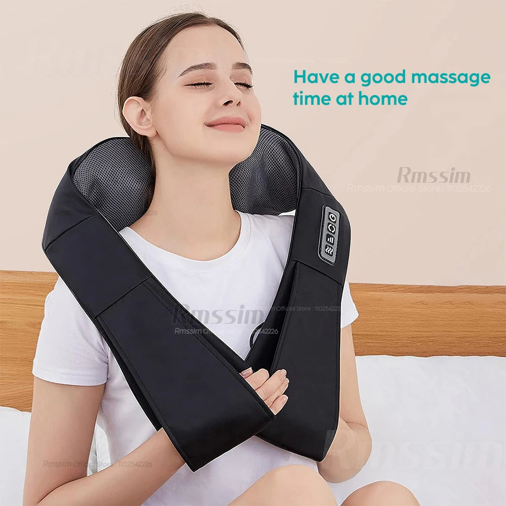 ShiatsuFlex™ – Masseur Shiatsu Chauffant Cou et Épaules