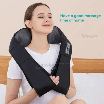ShiatsuFlex™ – Masseur Shiatsu Chauffant Cou et Épaules