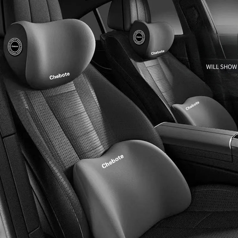 Kit Oreillers Ergonomiques Voiture – Cou & Lombaire 2-en-1