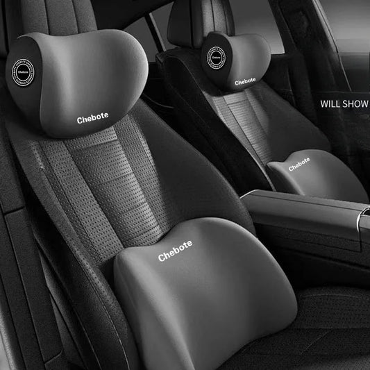 Kit Oreillers Ergonomiques Voiture – Cou & Lombaire 2-en-1