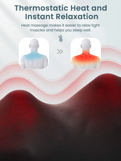 ShiatsuFlex™ – Masseur Shiatsu Chauffant Cou et Épaules