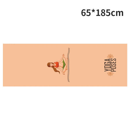 Serviettes de magasin de yoga Serviette de yoga portable antidérapante Ambiante Portable Impression numérique Serviette de yoga Lingettes Serviette de refroidissement de piscine