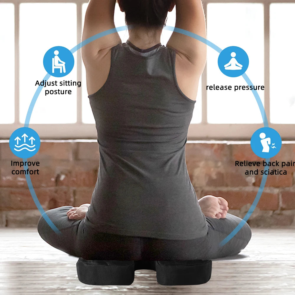 Coussin Siège Ergonomique – Soulagement Coccyx & Fessiers