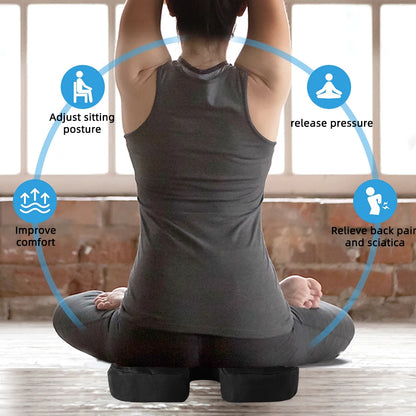 Coussin Siège Ergonomique – Soulagement Coccyx & Fessiers