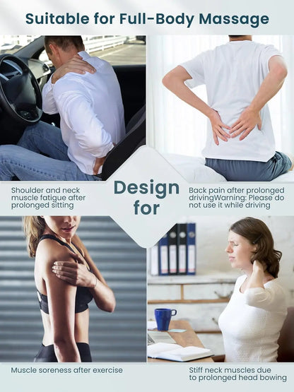 ShiatsuFlex™ – Masseur Shiatsu Chauffant Cou et Épaules