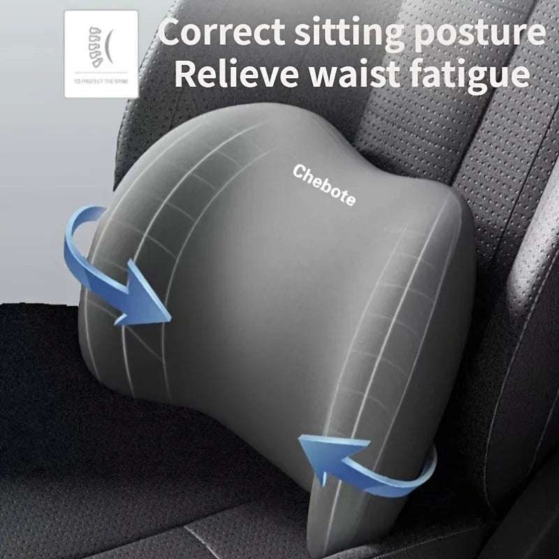 Kit Oreillers Ergonomiques Voiture – Cou & Lombaire 2-en-1