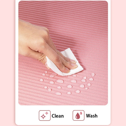 Tapis de yoga NBR 8 mm antidérapant et épaissi pour débutants, tapis de yoga à domicile pour le sport, la danse, le fitness, équipement de sol