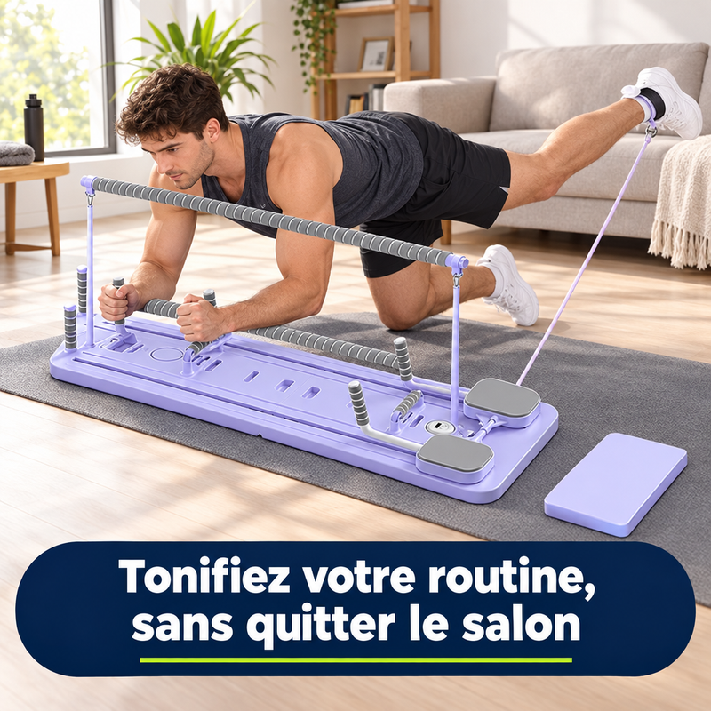 Tonifiez votre routine sans quitter le salon avec la PilatesBoard Pro