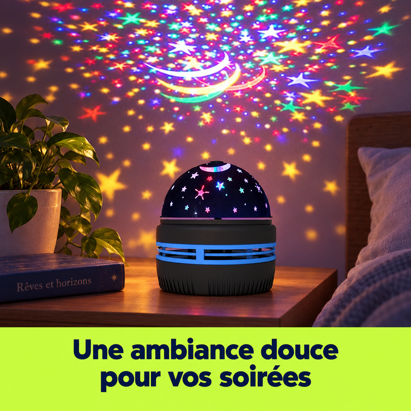 Une ambiance douce pour vos soirées avec le projecteur StellaNuit
