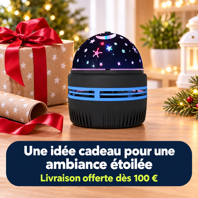 Idée cadeau pour une ambiance étoilée : projecteur StellaNuit, livraison offerte dès 100 €