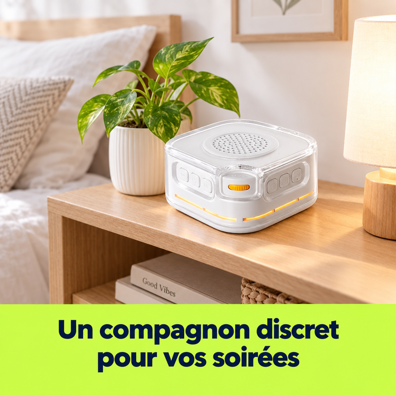 Un compagnon discret pour vos soirées : machine à bruit blanc SomniSon