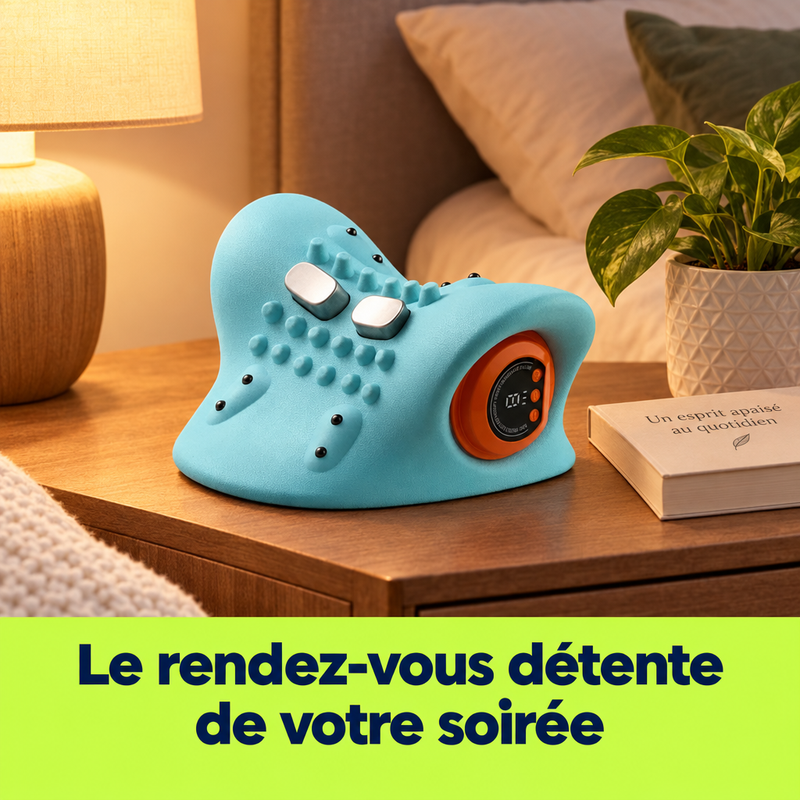 Le rendez-vous détente de votre soirée : masseur cervical CerviRelief Max