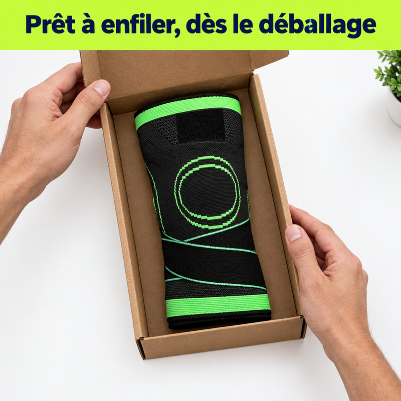 Déballage du manchon de genou KneeFit™ - prêt à enfiler dès le déballage